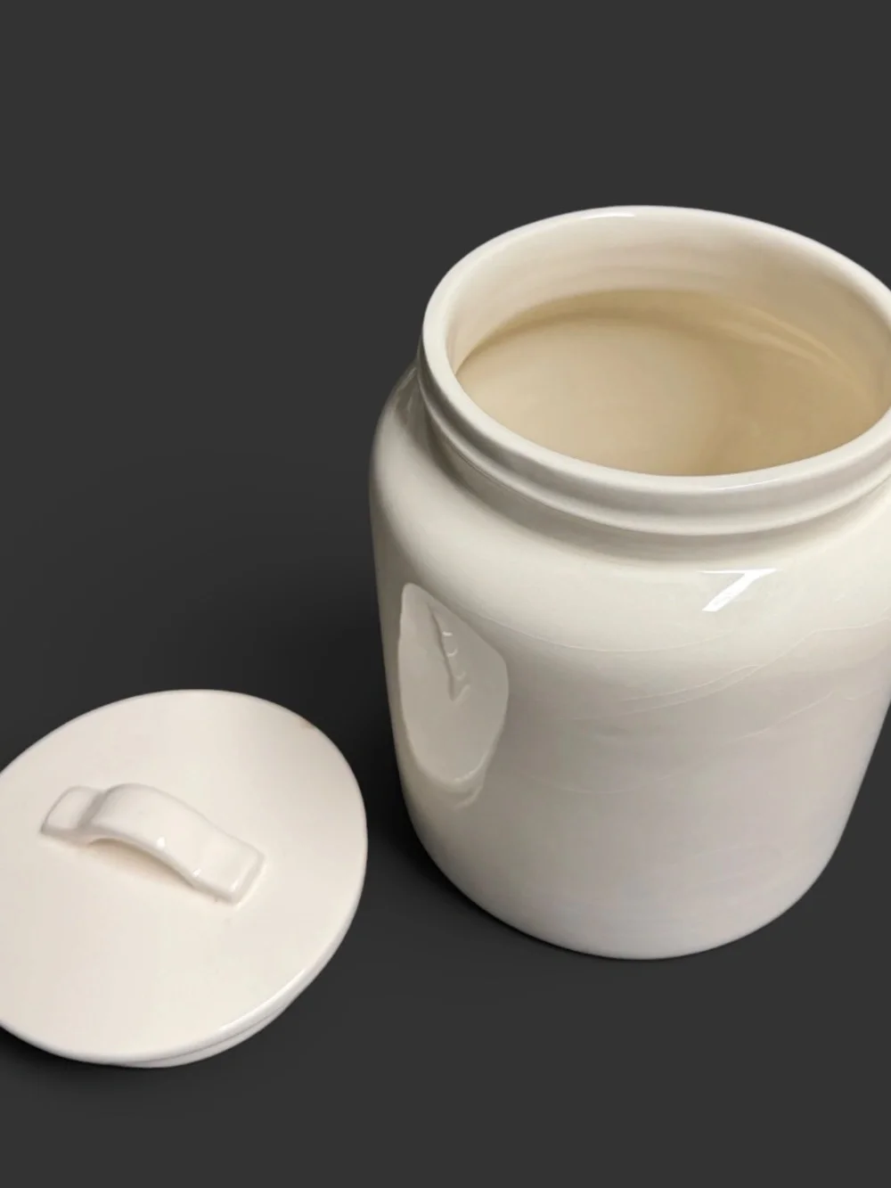 Rae Dunn TEA Large Canister w/Lid Farmhouse